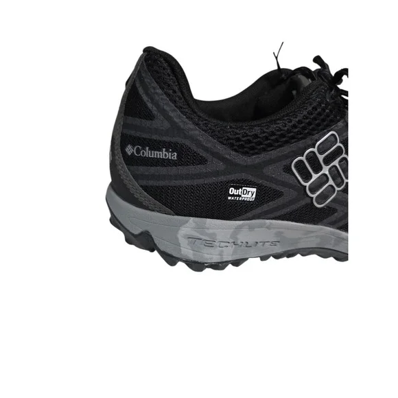 Columbia Black & Gray OutDry Waterproof Trail Running Shoes Mens 11.5